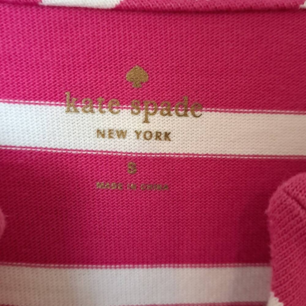 Kate Spade Tropez Striped Sleeveless Mini Dress Rio Pink & White Small - Picture 5 of 10